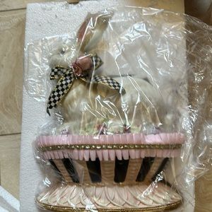 Bunny in Basket Mackenzie Childs